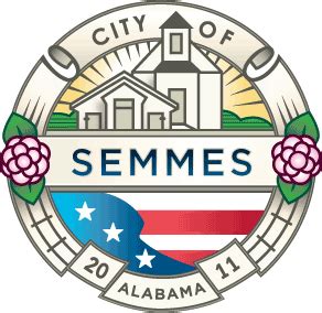 City of semmes al - Mailing Address: P.O. Box 1757, Semmes, AL 36575. City Hall Address: One Main Street Semmes, AL 36575. Office Hours: Monday – Friday | 8:00 am – 5:00 pm. Facebook-f Instagram. We would like to extend a warm, Semmes welcome to our city. Whether you’re here for a quick stop on your travels, or to stay for a while, we hope Semmes feels like ...